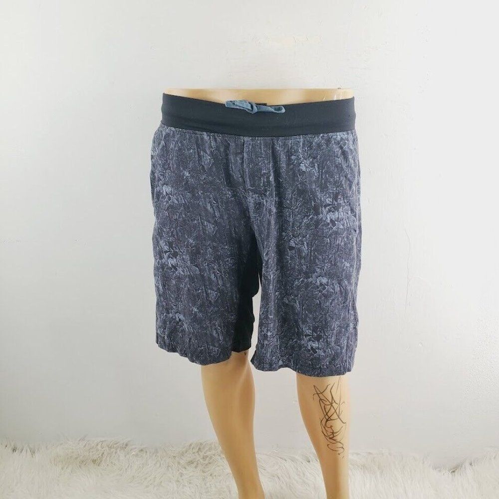 Unbranded Men's Gray Drawstring Tie Dye Breathe Running Athletic Shorts Size M